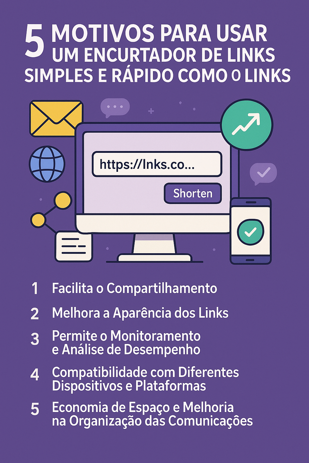 5 Motivos para Usar um Encurtador de Links Simples e Rápido como o Links