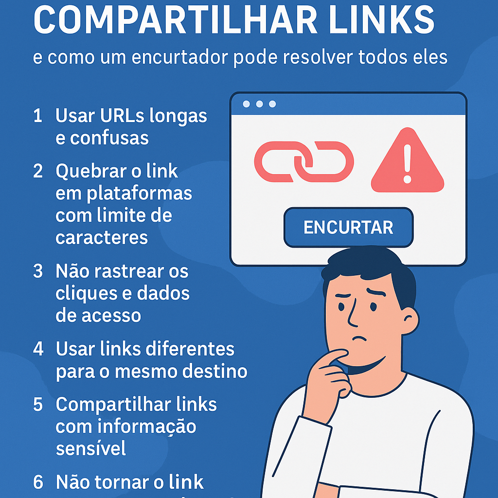 7 Erros Comuns ao Compartilhar Links e Como Um Encurtador Pode Resolver Todos Eles