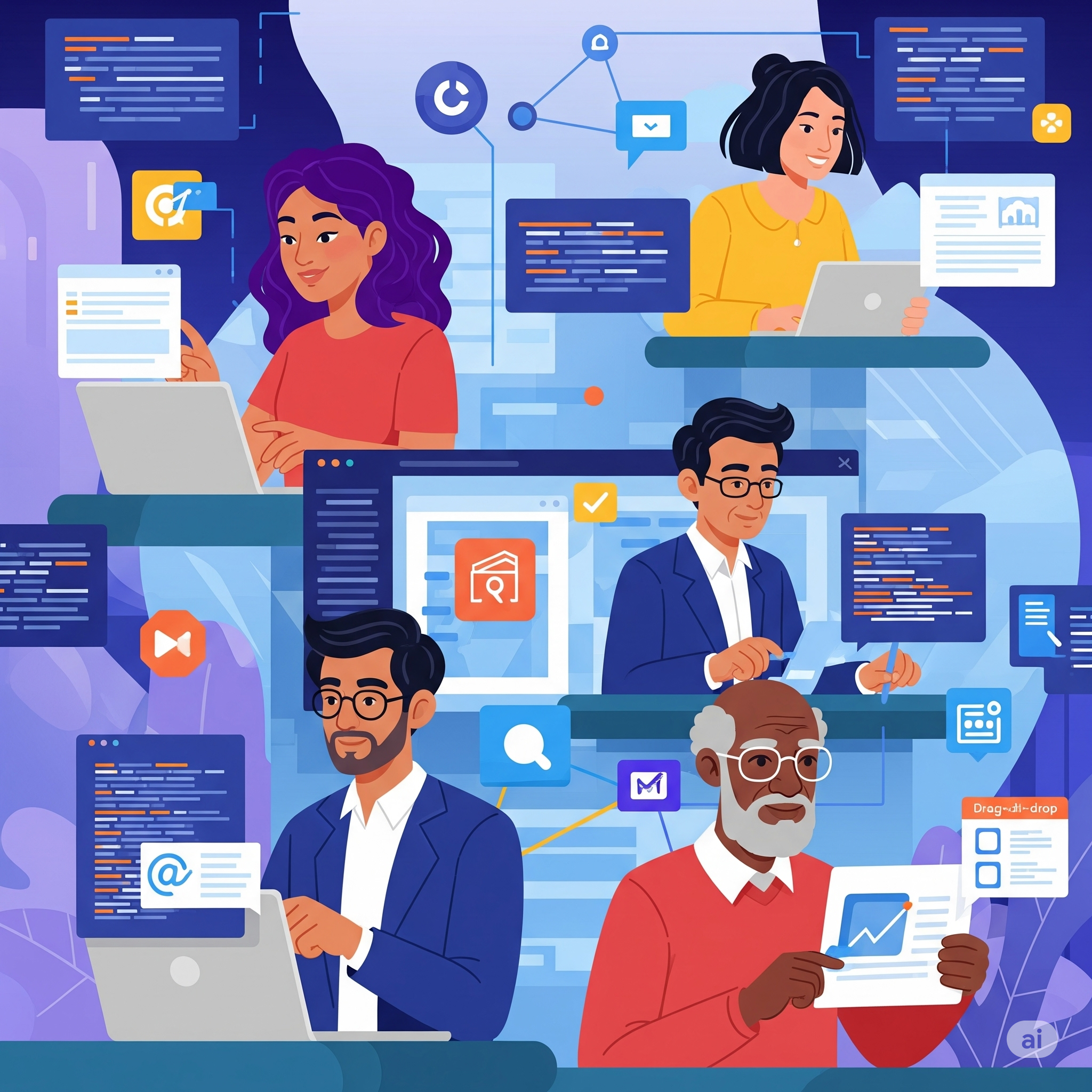 Plataformas low‑code e no‑code: democratizando o desenvolvimento de software