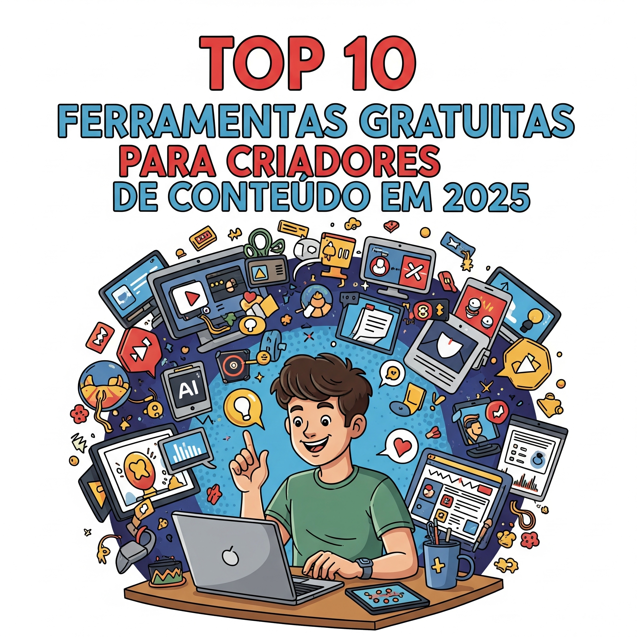 Top 10 Ferramentas Gratuitas Para Criadores de Conteúdo em 2025
